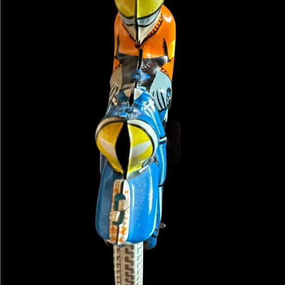 Vintage litho original motorcycle by Balloon- friction toy Works! See pics! - Picture 11 of 13